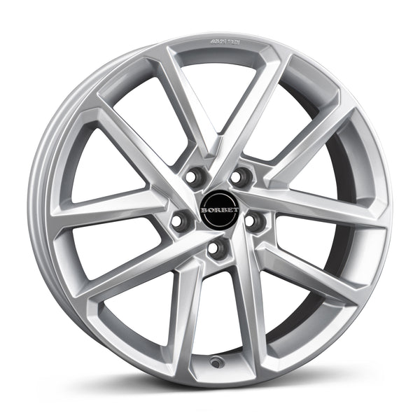 VW ID.3 paketin Borbet N 75840 crystal silver 7.5x18 jako: 5x112 et: 46 Alumiinivanne – vannemallin kuva