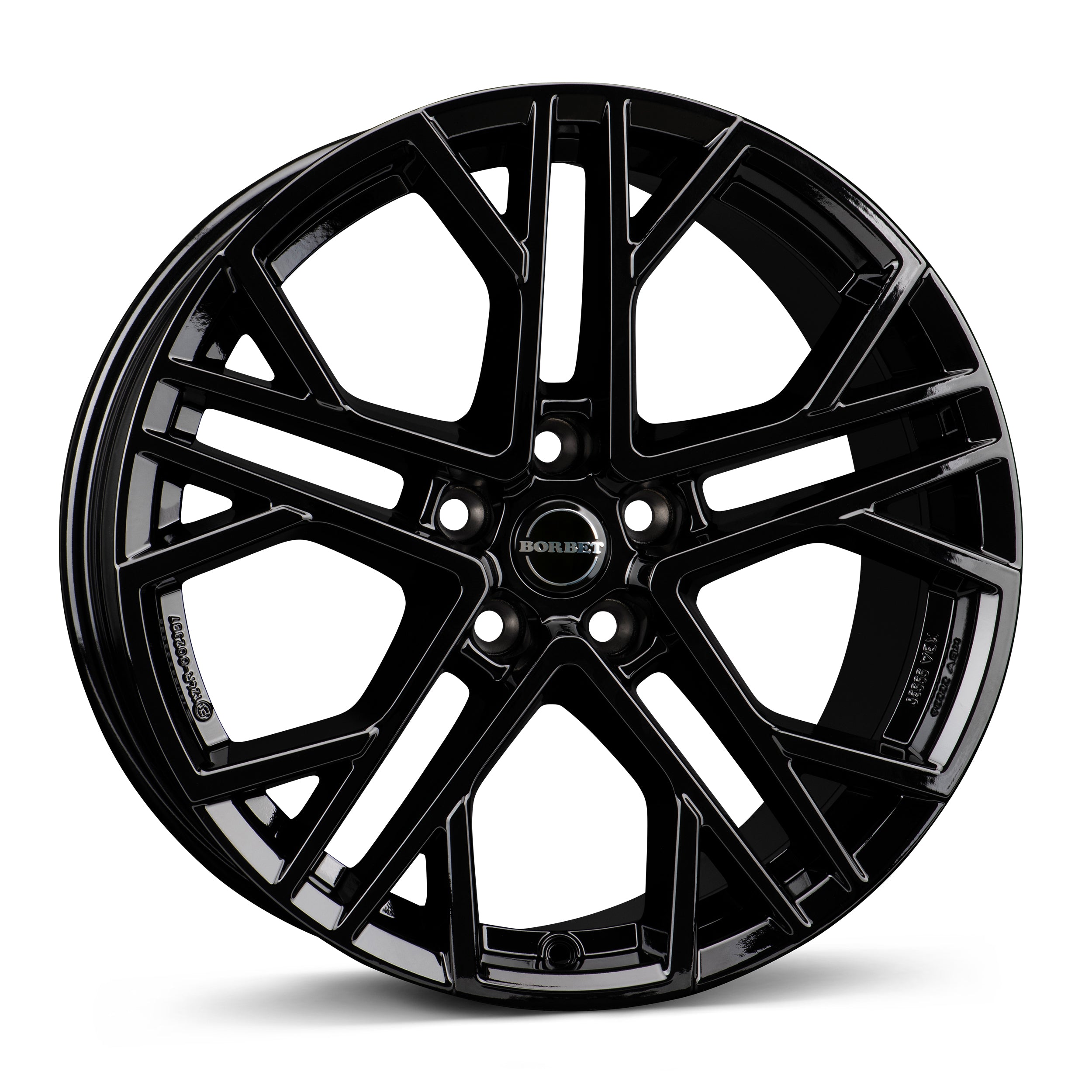 Mercedes-Benz EQC paketin Borbet XV 85930 black glossy 8.5x19 jako: 5x112 et: 30 Alumiinivanne – vannemallin kuva
