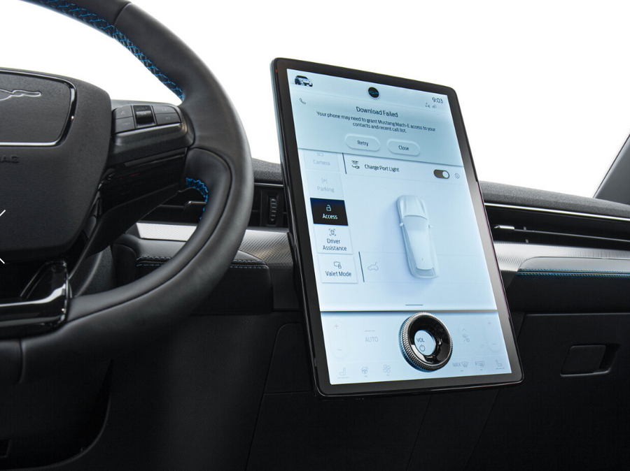 Ford Mustang Mach-E – skärmskydd för mittdisplay