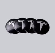 Zelfklevende Tesla-logo's voor het velgmidden