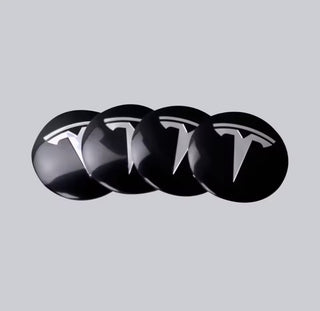 Tesla-logolla liimattavat keskimerkit vanteisiin
