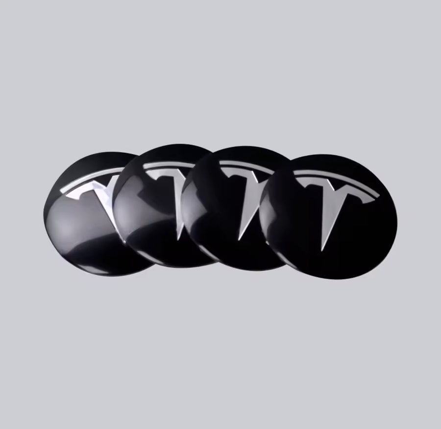Självhäftande centrumemblem med Tesla-logotyp