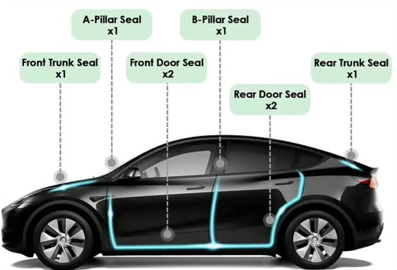 Tesla Model 3 Deurrubbers