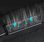 Tesla Model Y under-seat air vent grille