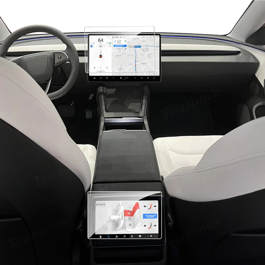 Tesla Model 3 Highland / Model Y Juniper – skärmskydd i härdat glas (2 st.)