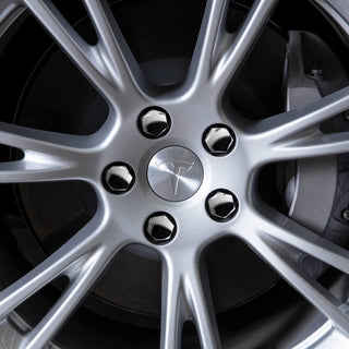 Tesla Gemini-vanteiden keskikupit ja 19 mm:n mutterinsuojat – tuotekuva 2