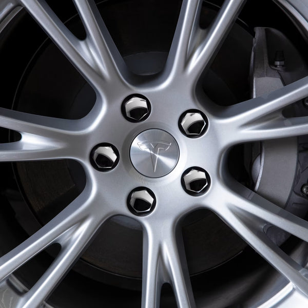 Center cups and 19mm nut guards for Tesla Gemini rims