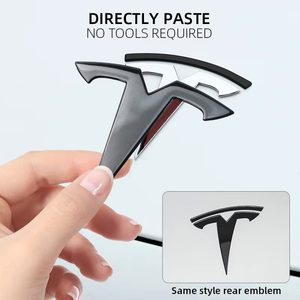 Tesla selvklebende T-logodeksler