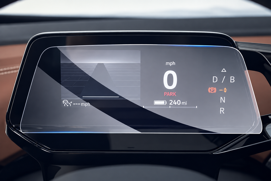 Volkswagen ID.3 – skärmskydd för digitalt instrumentkluster