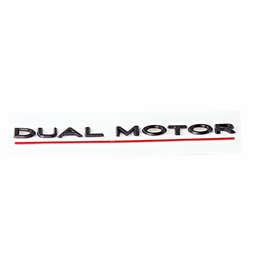 DUAL MOTOR-emblem för bakluckan
