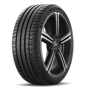 Michelin Pilot Sport 5 – valmistajan mallikuva. Kuvan vanne ei sisälly renkaan hintaan. Kokomerkinnät ovat esimerkkikoosta.