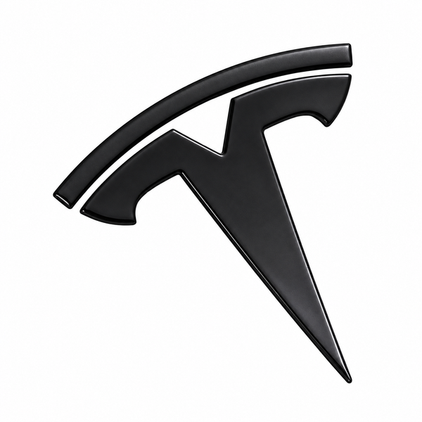 Tesla T-logot – musta, siistitty tuotekuva